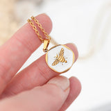 Personalised Honey Bee Necklace: 3 - Necklaces By Gift Moments