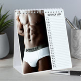 Personalised Hot Hunks Desk Calendar: 2 - Calendars & Planners By Gift Moments