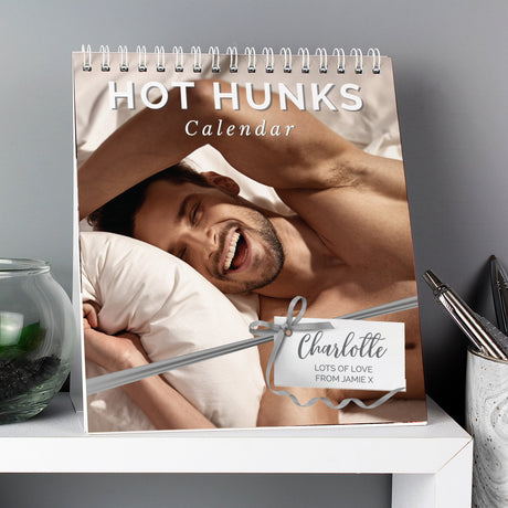 Personalised Hot Hunks Desk Calendar: 1 - Calendars & Planners By Gift Moments