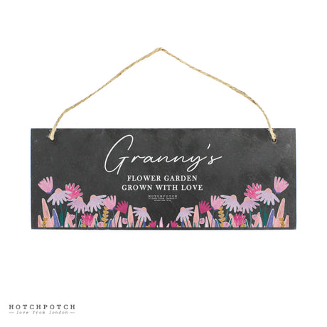 Personalised Hotchpotch Floral Slate Plaque: 5 - Signs & Plaques By Hotchpotch