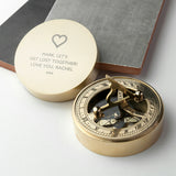 Personalised Brass Adventurer’s Sundial Compass: 6 - Compasses By Gift Moments