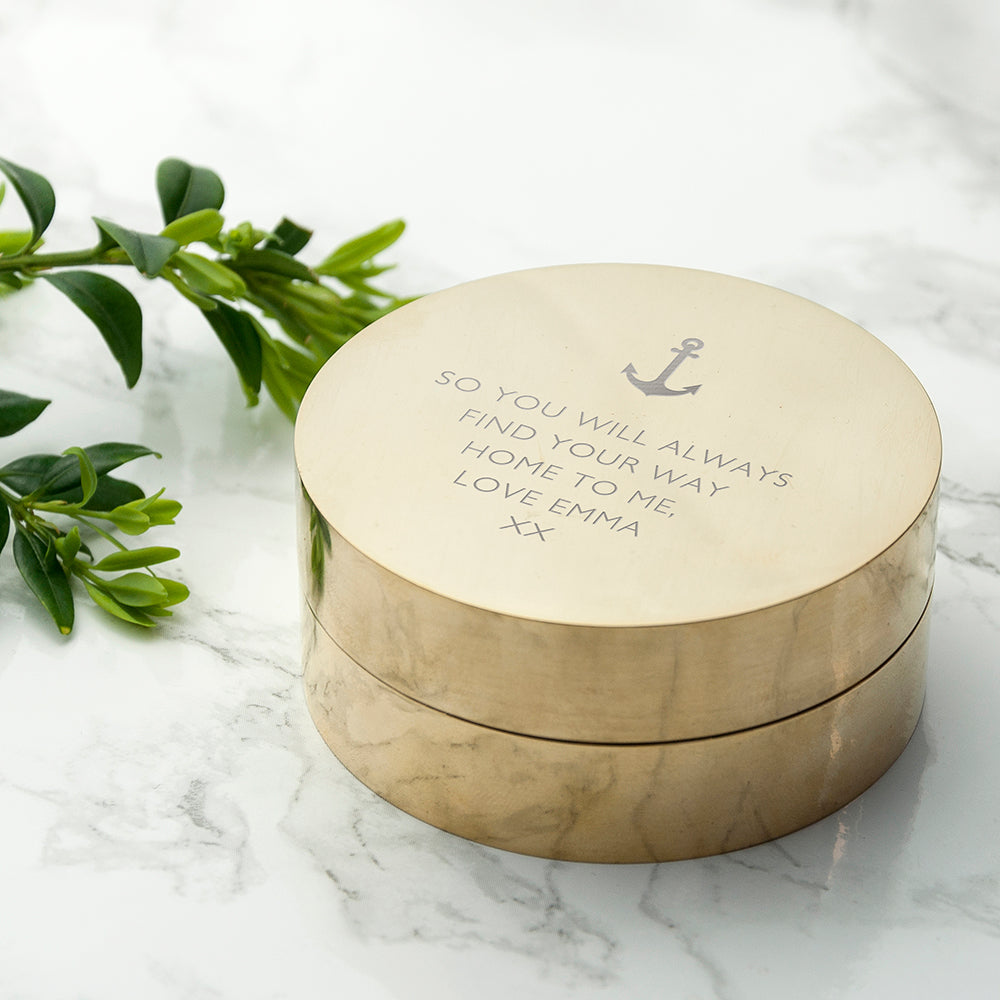 Personalised Brass Adventurer’s Sundial Compass: 4 - Compasses By Gift Moments