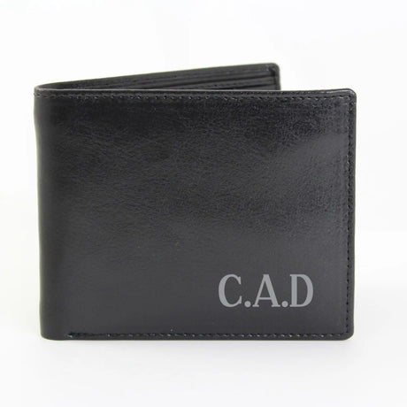 Personalised Leather Wallet with Initials: 2 - Wallets & Money Clips By Gift Moments