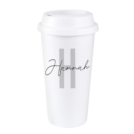 Personalised Eco Travel Cup with Initials: 4 - Travel Mugs By Gift Moments