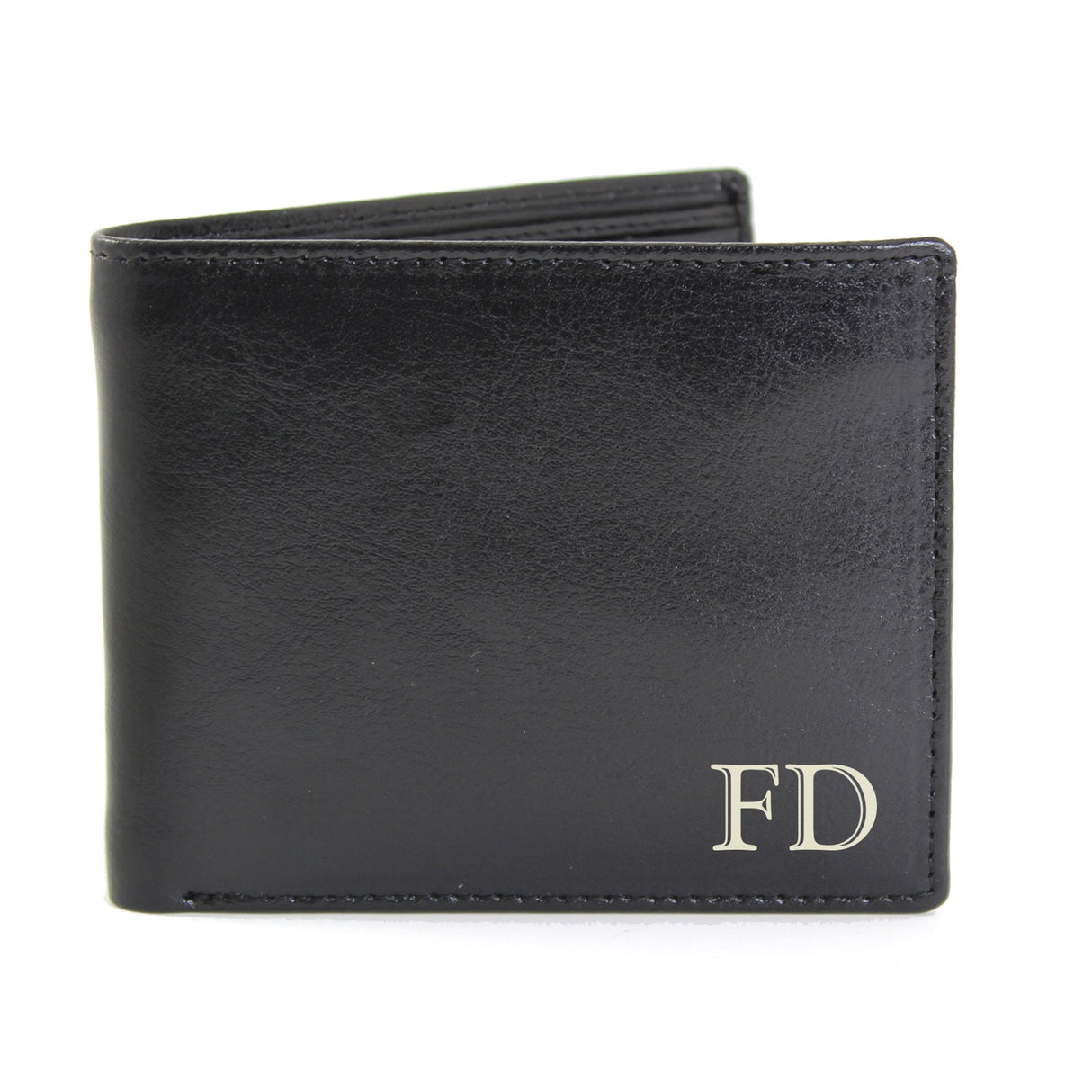 Personalised Leather Wallet with Initials: 3 - Wallets & Money Clips By Gift Moments