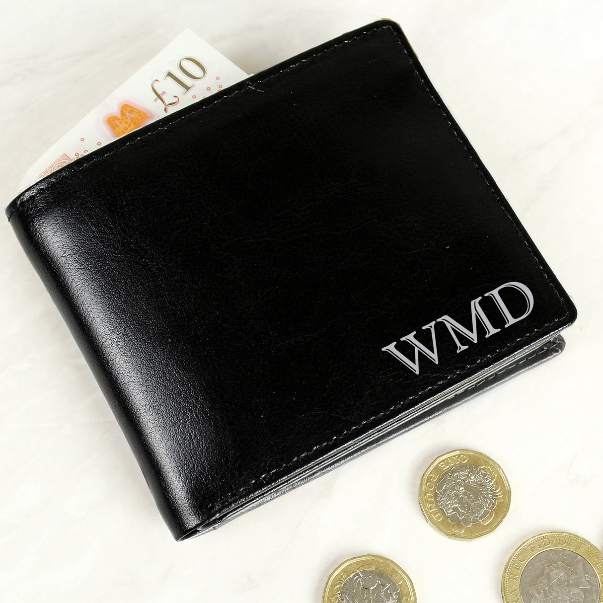 Personalised Leather Wallet with Initials: 1 - Wallets & Money Clips By Gift Moments