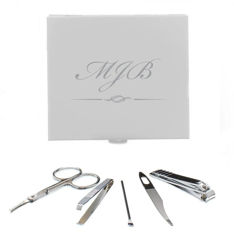 Personalised Initials Manicure Set: 4 - Travel Accessories By Gift Moments