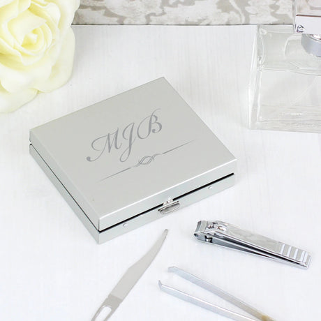 Personalised Initials Manicure Set: 1 - Travel Accessories By Gift Moments