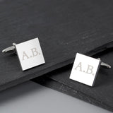 Personalised Initials Square Cufflinks: 2 - Cufflinks & Tie Slides By Gift Moments