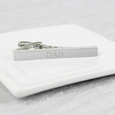 Personalised Silver Initials Tie Clip: 2 - Cufflinks & Tie Slides By Gift Moments