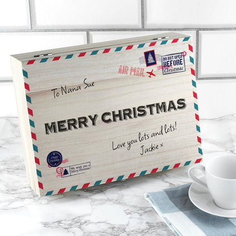 Personalised International Mail Christmas Tea Box Selection: 5 - Tea Boxes By Gift Moments