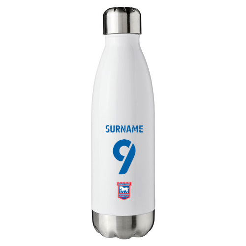 Personalised Ipswich Town FC Insulated Water Bottle: 1 - Water Bottles By Ipswich Town