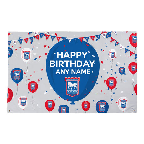 Personalised Ipswich Town FC Birthday Banner: 1 - Flags & Banners By Ipswich Town