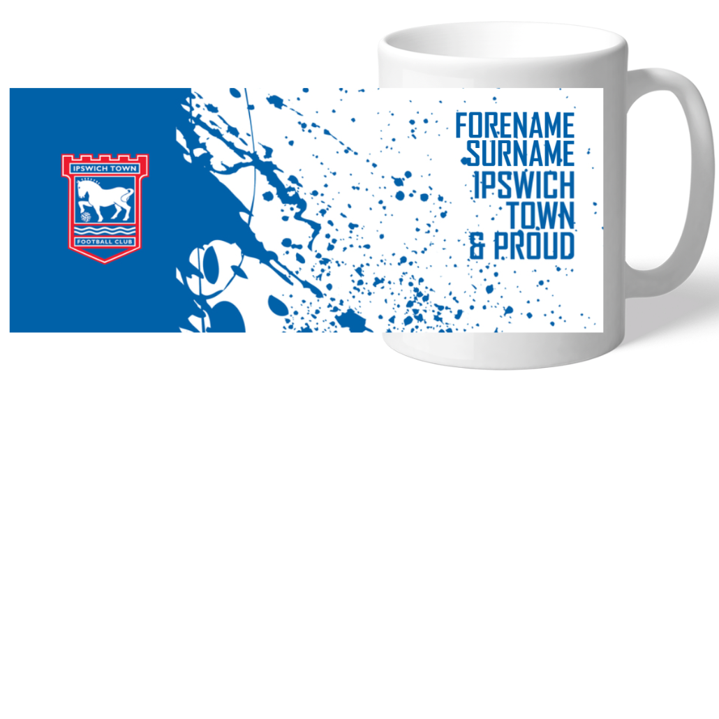 Personalised Ipswich Town FC Mug: 2 - Mugs By Ipswich Town