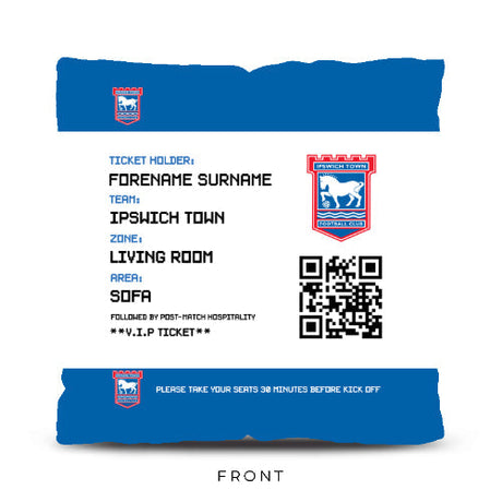 Personalised Ipswich Town 18’’ Cushion: 1 - Cushions By Ipswich Town