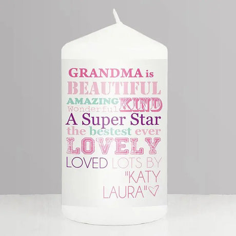 Personalised She Is... Candle: 1 - Candles By Gift Moments