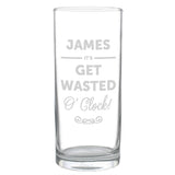 Personalised It’s O’Clock Hi Ball Glass: 5 - Highball Glasses By Gift Moments