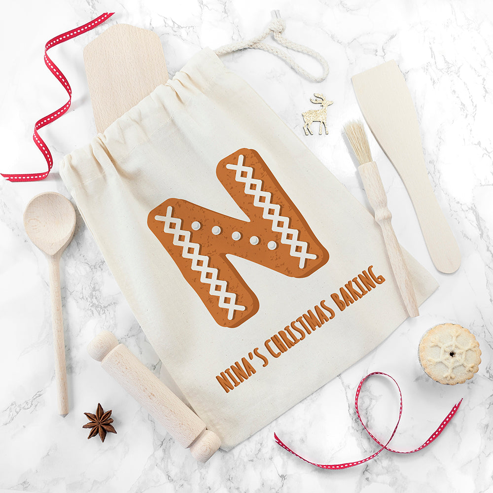 Personalised Kids Gingerbread Baking Set: 1 - Tools By Gift Moments