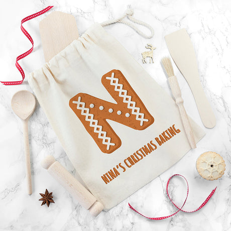 Personalised Kids Gingerbread Baking Set: 1 - Tools By Gift Moments