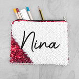 Personalised Kids Hidden Message Sequin Pencil Case Red - Pencil Cases & Sets at Gift Moments