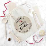 Personalised Kids Baking Set in Cream Bag: 1 - Tools By Gift Moments