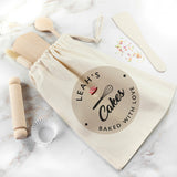 Personalised Kids Baking Set in Cream Bag: 2 - Tools By Gift Moments