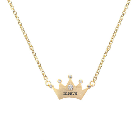 Personalised Princess Crown Necklace for Kids: 9 - Necklaces By Gift Moments