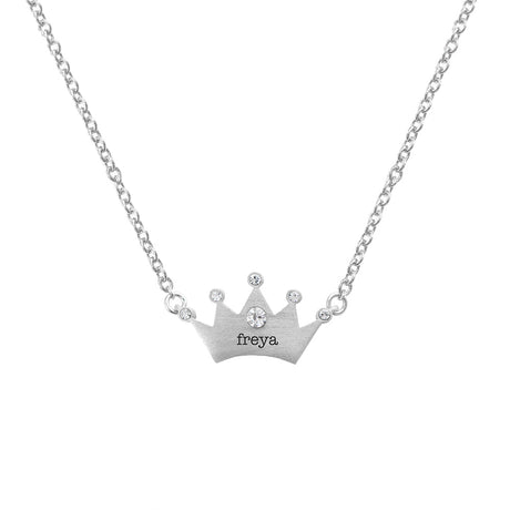 Personalised Princess Crown Necklace for Kids: 10 - Necklaces By Gift Moments