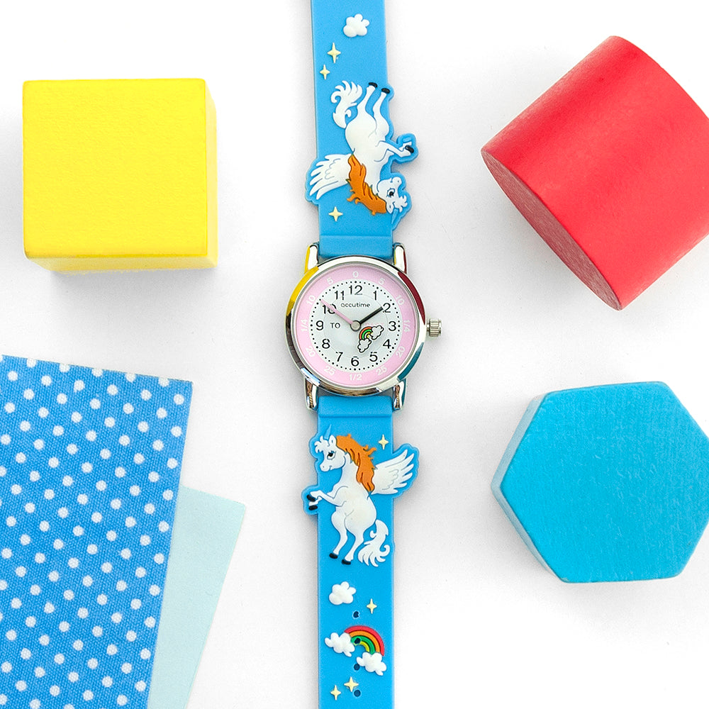 Personalised Kids Rainbow Unicorn Watch Default Title - Watches at Gift Moments