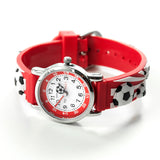 Personalised Kids Red Football Watch: 9 - Metal Watches By Gift Moments