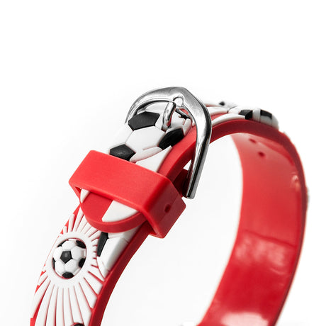 Personalised Kids Red Football Watch: 10 - Metal Watches By Gift Moments