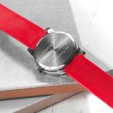 Personalised Kids Red Football Watch: 8 - Metal Watches By Gift Moments