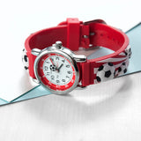 Personalised Kids Red Football Watch: 5 - Metal Watches By Gift Moments