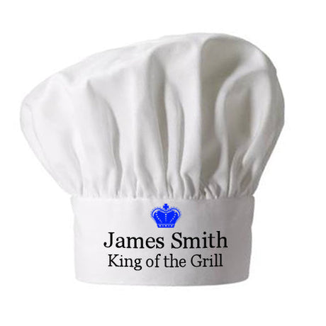 Personalised King of the Grill Chef Hat: 4 - Chef Hats By Gift Moments