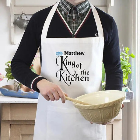 Personalised King of the Kitchen Apron: 1 - Aprons By Gift Moments