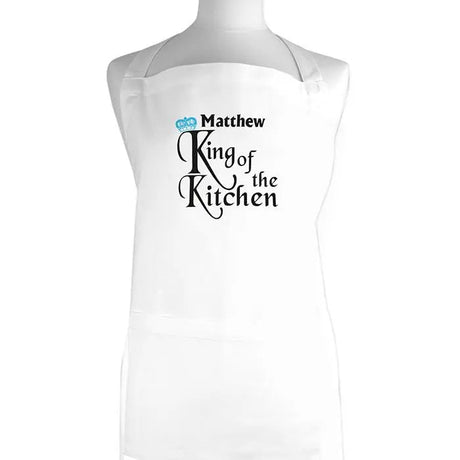 Personalised King of the Kitchen Apron: 2 - Aprons By Gift Moments