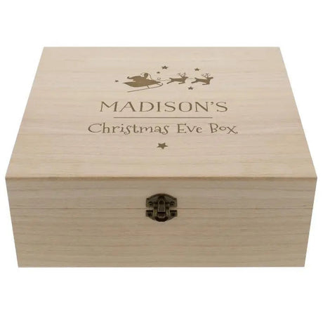 Personalised Large Wooden Christmas Eve Box: 7 - By Gift Moments