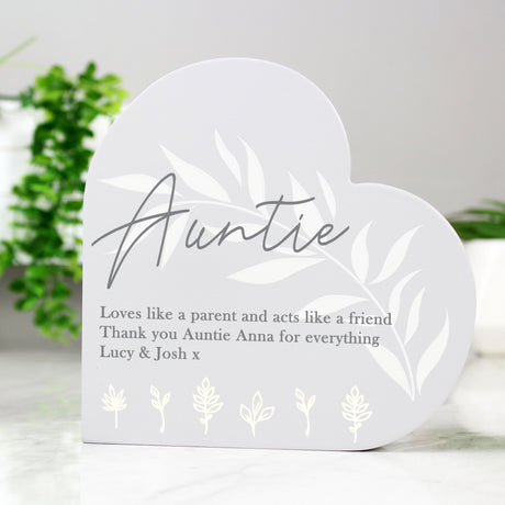 Personalised Free Standing Heart Ornament: 5 - Ornaments By Gift Moments