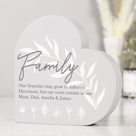 Personalised Free Standing Heart Ornament: 2 - Ornaments By Gift Moments