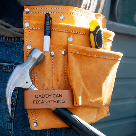 Personalised Leather 11 Pocket Tool Belt: 3 - Tools & Storage By Gift Moments