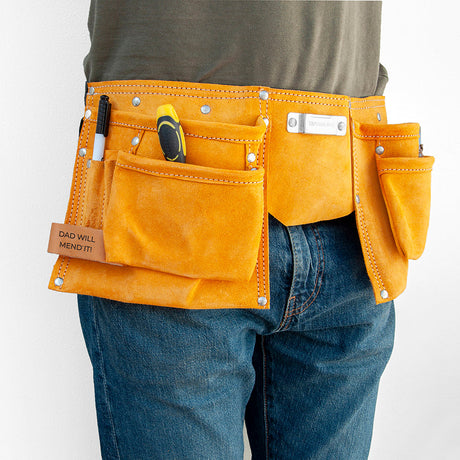 Personalised Leather 11 Pocket Tool Belt Default Title - Tools at Gift Moments