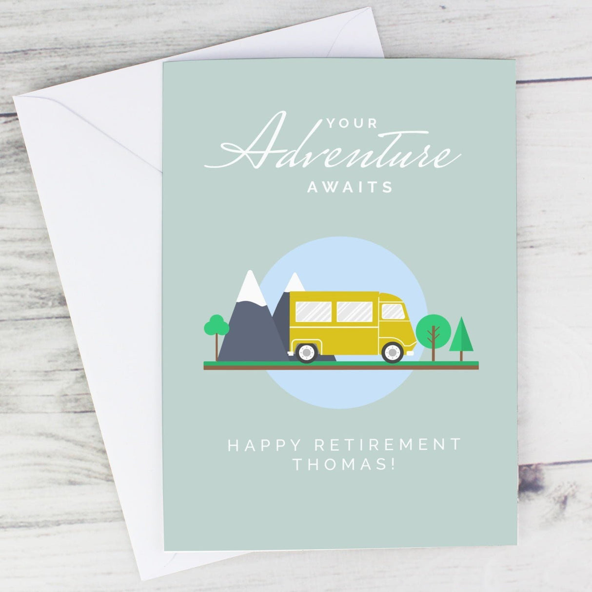 Personalised Adventure Retirement Card: 1 - Greeting Cards By Gift Moments