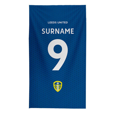 Personalised Leeds United FC Beach Towel: 1 - Towels By Leeds United