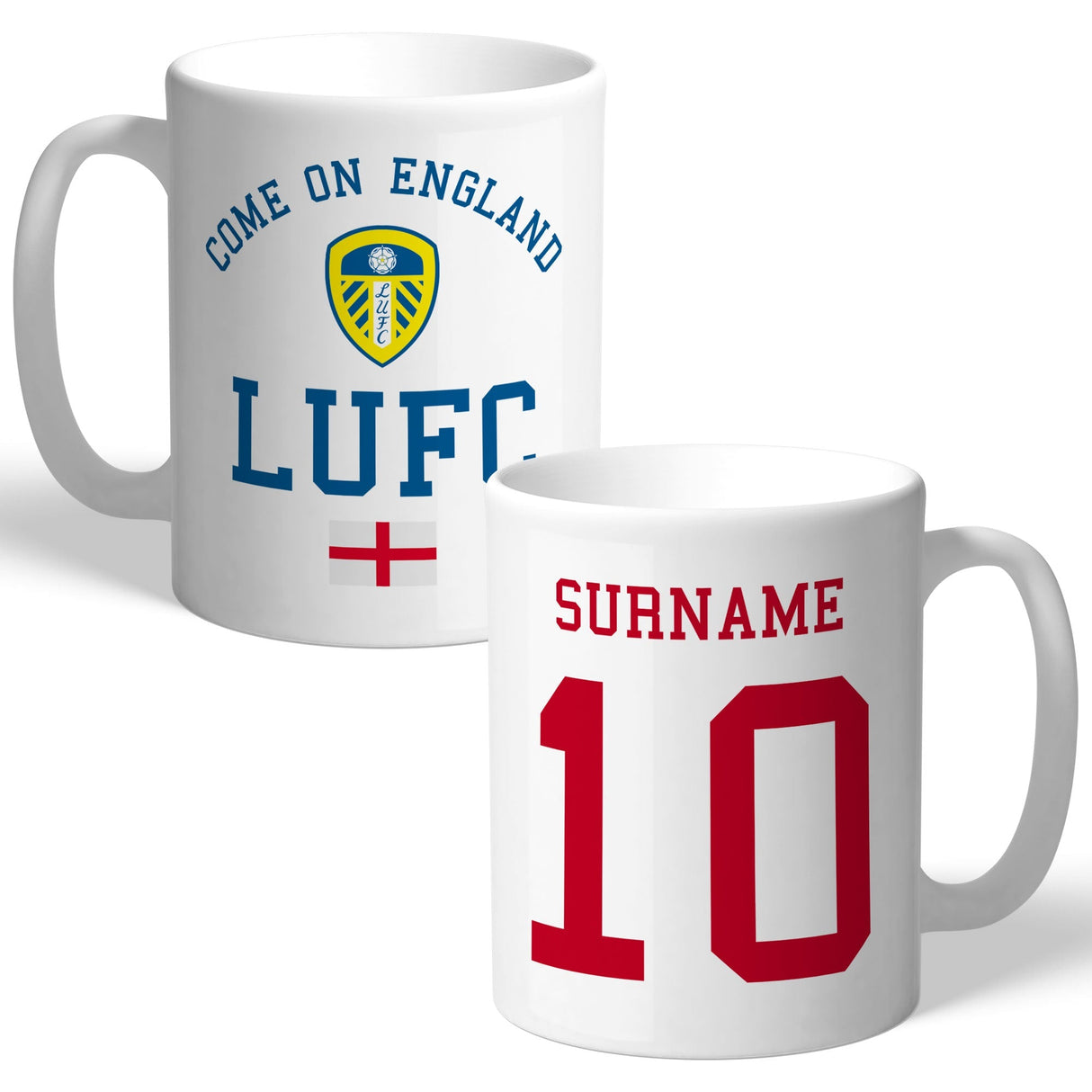 Personalised Leeds United FC Mug: 1 - Mugs By Leeds United