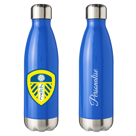 Personalised Leeds United Crest Insulated Bottle: 1 - Water Bottles By Leeds United