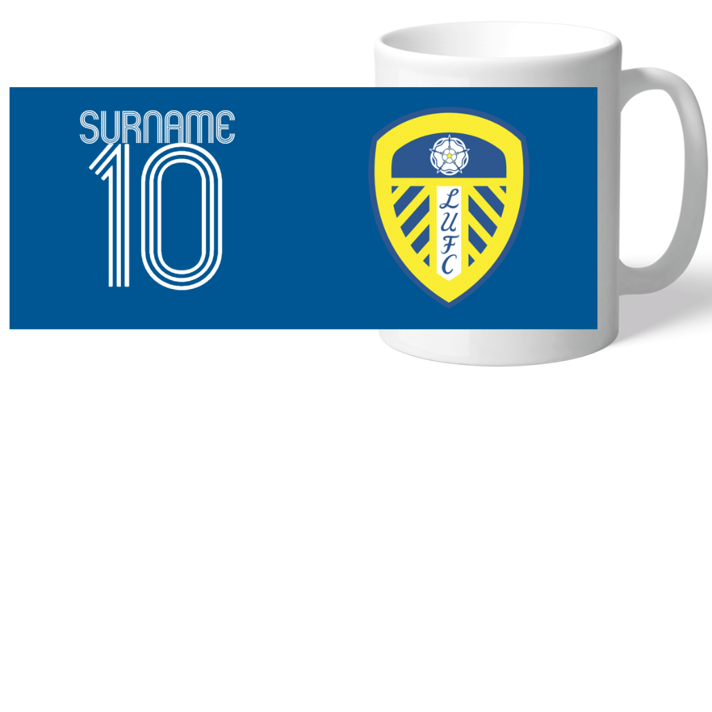 Personalised Leeds United Retro Shirt Mug: 2 - Mugs By Leeds United