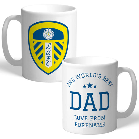 Leeds United FC Personalised Dad Mug: 1 - Mugs By Leeds United