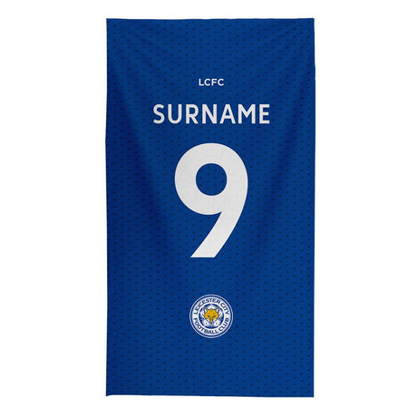 Personalised Leicester City FC Beach Towel: 1 - Towels By Leicester City