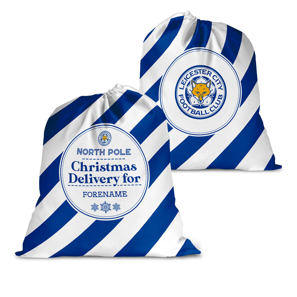 Personalised Leicester City FC Christmas Sack: 1 - Christmas By Leicester City