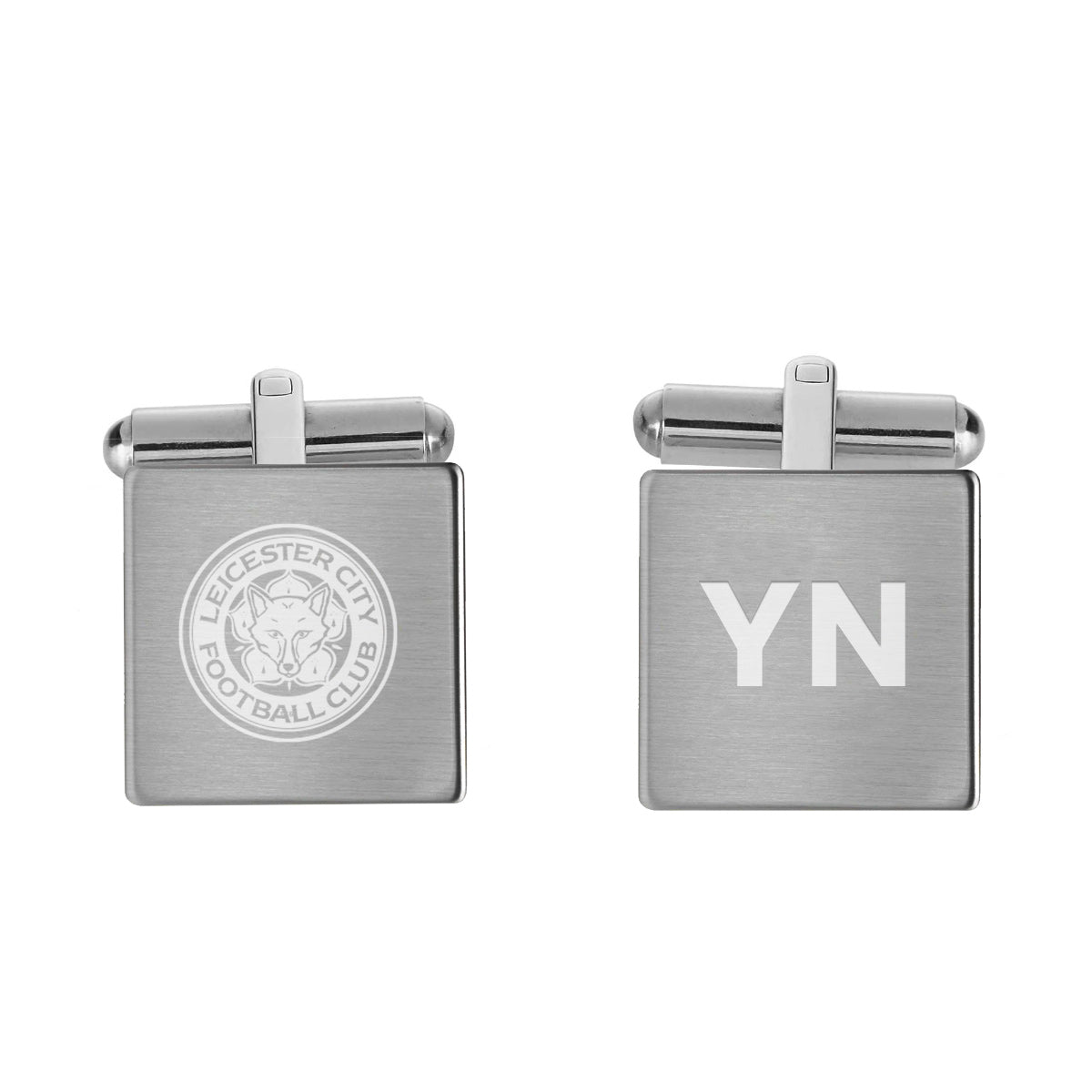 Leicester City FC Crest Personalised Cufflinks: 1 - Cufflinks & Tie Slides By Leicester City